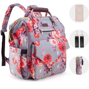 Kaome Diaper Bag Backpack, Large Capacity, Waterproof, Insulated Back Pack.